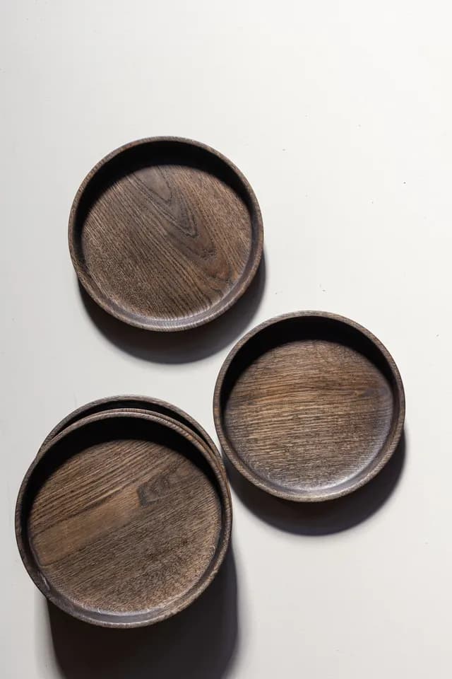 Ebonized Oak Plate